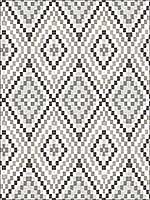 Ganado Dark Brown Geometric Ikat Wallpaper 311812714 by Chesapeake Wallpaper for sale at Wallpapers To Go