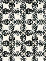 Starleaf Black Wallpaper T2971 by Thibaut Wallpaper for sale at Wallpapers To Go