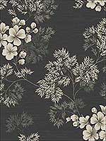 Flora Charcoal Wallpaper WBP10100 by Winfield Thybony Wallpaper for sale at Wallpapers To Go