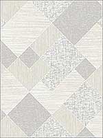 Textile Geo Grey Soft Grey Wallpaper RM90305 by Casa Mia Wallpaper for sale at Wallpapers To Go