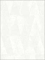 Small Triangle White Cream Wallpaper RM91010 by Casa Mia Wallpaper for sale at Wallpapers To Go