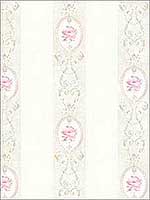 English Rose Cream Pink Wallpaper RM50911 by Casa Mia Wallpaper for sale at Wallpapers To Go
