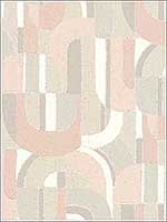 Sculpture Garden Pink Cream Wallpaper HC7598 by Ronald Redding Wallpaper for sale at Wallpapers To Go
