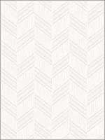 Boho Chevron Stripe Daydream Gray Ivory Wallpaper RY30410 by Seabrook Wallpaper for sale at Wallpapers To Go