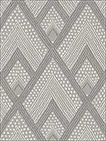 Panama Boho Diamonds Cove Gray Wallpaper RY30508 by Seabrook Wallpaper for sale at Wallpapers To Go