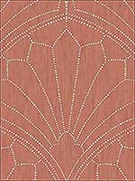 Scallop Medallion Redwood Ivory Wallpaper RY31501 by Seabrook Wallpaper for sale at Wallpapers To Go