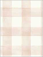 Watercolor Check Pink Peel and Stick Wallpaper PSW1170RL by Magnolia Home Wallpaper by Joanna Gaines for sale at Wallpapers To Go