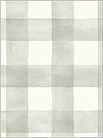 Watercolor Check Gray Peel and Stick Wallpaper PSW1171RL by Magnolia Home Wallpaper by Joanna Gaines for sale at Wallpapers To Go