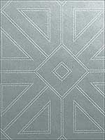 Voltaire Silver Geometric Wallpaper 290287334 by A Street Prints Wallpaper for sale at Wallpapers To Go