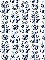 Dolly Navy Floral Wallpaper 311913512 by Chesapeake Wallpaper for sale at Wallpapers To Go