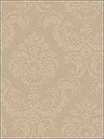 Damask Gold Wallpaper SK34755 by Patton Norwall Wallpaper for sale at Wallpapers To Go