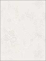 Damask In Register Emboss Pearl White Wallpaper SL27500 by Patton Norwall Wallpaper for sale at Wallpapers To Go