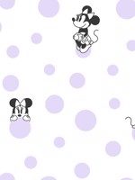 Disney Minnie Mouse Dots Purple Wallpaper DI1028 by York Wallpaper for sale at Wallpapers To Go