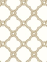 Open Trellis Metallic Gold Wallpaper SS2510 by York Wallpaper for sale at Wallpapers To Go