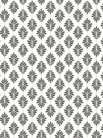 Leaflet Black White Wallpaper SS2549 by York Wallpaper for sale at Wallpapers To Go