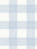 Scarborough Light Blue Striated Plaid Wallpaper 292780912 by A Street Prints Wallpaper for sale at Wallpapers To Go