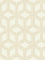 Xander Cream Glam Geometric Wallpaper 402084207 by Advantage Wallpaper for sale at Wallpapers To Go