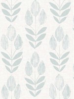 Garland Teal Block Tulip Wallpaper 312324472 by Chesapeake Wallpaper for sale at Wallpapers To Go