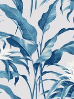 Palma Blue Lagoon and Grey Wallpaper SG10302 by NextWall Wallpaper for sale at Wallpapers To Go