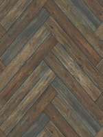 Stacked Chevron Wood Wallpaper IR70402 by Pelican Prints Wallpaper for sale at Wallpapers To Go