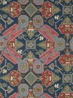 Persian Carpet Navy Wallpaper T10829 by Thibaut Wallpaper for sale at Wallpapers To Go