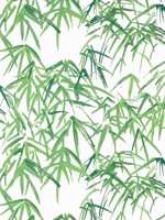 Kyoto Leaves Emerald Green Wallpaper AT9869 by Anna French Wallpaper for sale at Wallpapers To Go