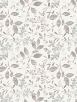 Tinker Grey Woodland Botanical Wallpaper 312211100 by Chesapeake Wallpaper for sale at Wallpapers To Go
