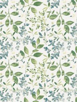 Tinker Green Woodland Botanical Wallpaper 312211104 by Chesapeake Wallpaper for sale at Wallpapers To Go