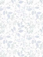 Tinker Light Blue Woodland Botanical Wallpaper 312211112 by Chesapeake Wallpaper for sale at Wallpapers To Go