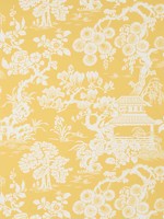 Japanese Garden Yellow Wallpaper T13302 by Thibaut Wallpaper for sale at Wallpapers To Go