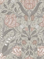 Filippa Grey Tulip Wallpaper 299944105 by A Street Prints Wallpaper for sale at Wallpapers To Go