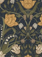 Filippa Navy Tulip Wallpaper 299944106 by A Street Prints Wallpaper for sale at Wallpapers To Go