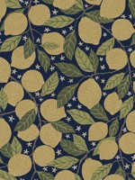 Lemona Navy Fruit Tree Wallpaper 299944118 by A Street Prints Wallpaper for sale at Wallpapers To Go