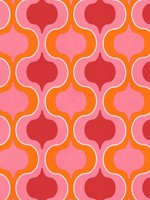 Squeeze Hot Pink Red Orange Wallpaper JJ38042 by Patton Norwall Wallpaper for sale at Wallpapers To Go