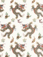 Dragon Dance Metallic Gold on Neutral Wallpaper AT23183 by Anna French Wallpaper for sale at Wallpapers To Go