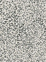 White & Grey Leopard Print Wallpaper R 4163