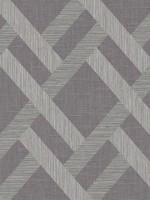 Linen Trellis Ash Wallpaper WTG-243088 by Seabrook Wallpaper for sale at Wallpapers To Go