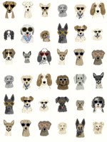 Dog Days Multi White Peel and Stick Wallpaper WTG-245068 by Rifle Paper Co Wallpaper for sale at Wallpapers To Go