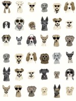 Dog Days Grey Peel and Stick Wallpaper WTG-245069 by Rifle Paper Co Wallpaper for sale at Wallpapers To Go