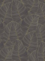 Casa Mia Lined Leaves Peel and Stick Wallpaper WTG-246326 by Casa Mia Wallpaper for sale at Wallpapers To Go