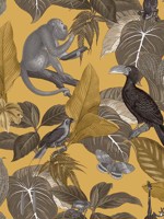 Tropical Life Yellow Wallpaper WTG-246990 by Galerie Wallpaper for sale at Wallpapers To Go