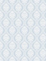 Small Scale Ogee Blue Wallpaper WTG-253930 by York Wallpaper for sale at Wallpapers To Go
