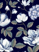 Morning Garden Navy Wallpaper WTG-253947 by York Wallpaper for sale at Wallpapers To Go