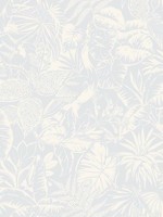Corcovado Light Blue Jungle Jamboree Wallpaper WTG-254622 by Chesapeake Wallpaper for sale at Wallpapers To Go