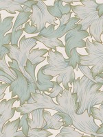 Acanthus Toss Beige and Seafoam Wallpaper WTG-254993 by York Wallpaper for sale at Wallpapers To Go