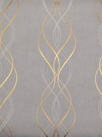 Aurora Grey and Gold Wallpaper WTG-255076 by York Wallpaper for sale at Wallpapers To Go