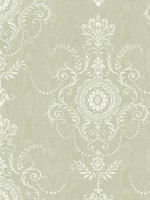 Colette Cameo Washed Green Wallpaper WTG-255503 by Seabrook Wallpaper for sale at Wallpapers To Go