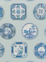 Bonchamp Blue Wallpaper WTG-258263 by Brunschwig and Fils Wallpaper for sale at Wallpapers To Go