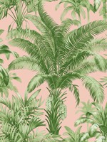 Palm Grove Blush Summer Fern Peel and Stick Wallpaper WTG-260673 by Casa Mia Wallpaper for sale at Wallpapers To Go