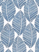 Spot Leaves Denim Blue Peel and Stick Wallpaper WTG-260681 by Casa Mia Wallpaper for sale at Wallpapers To Go
